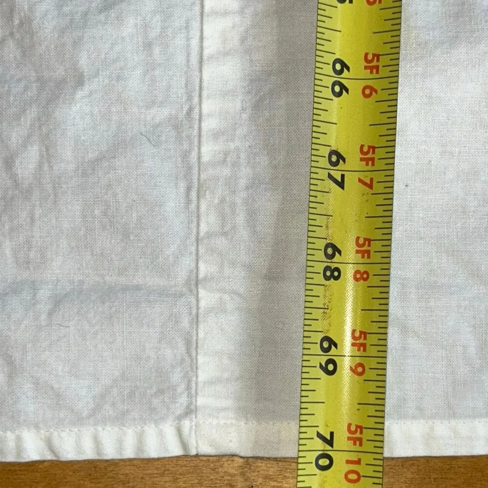 Vintage JCPenney white embroidered cut out table cloth